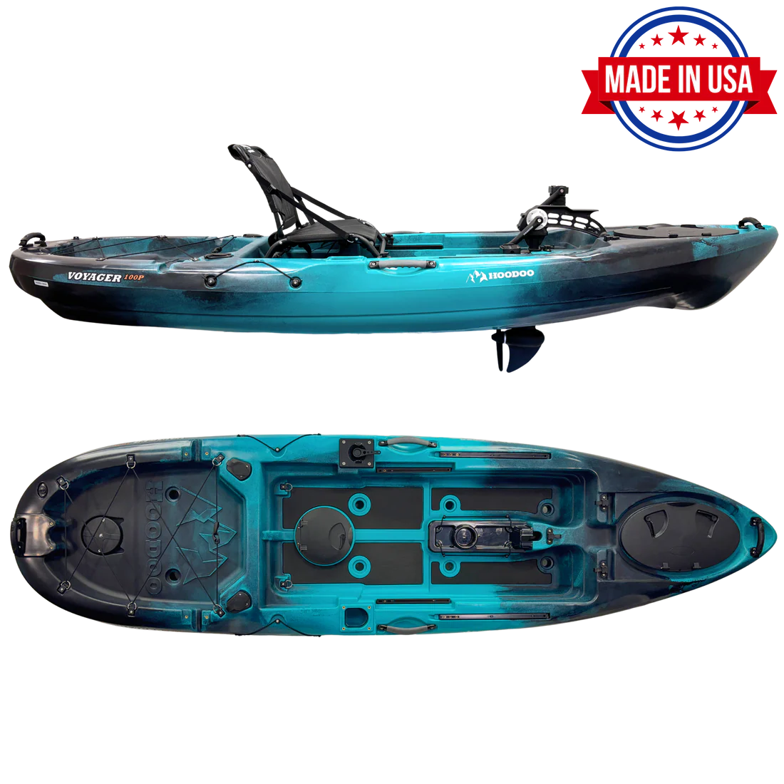 Hoodoo Voyager 100P Pedal Drive Kayak - Image 5